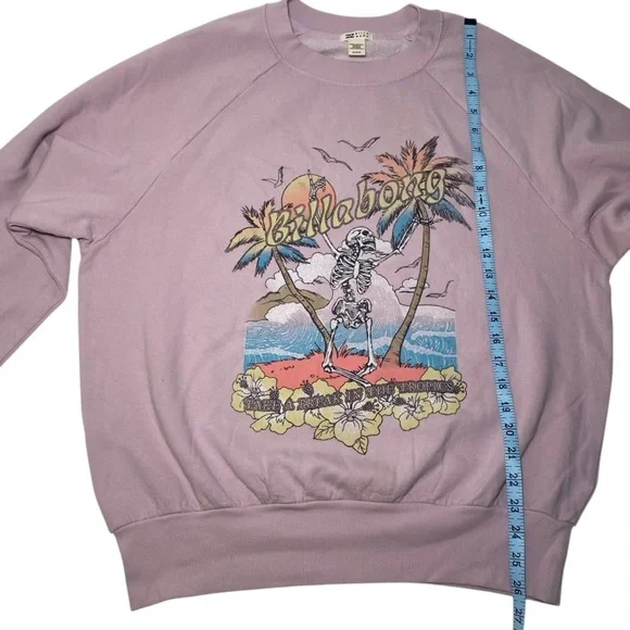 Billabong The Waves Crew Sweatshirt In Ameythst Smoke, NWOT - Picture 8 of 12